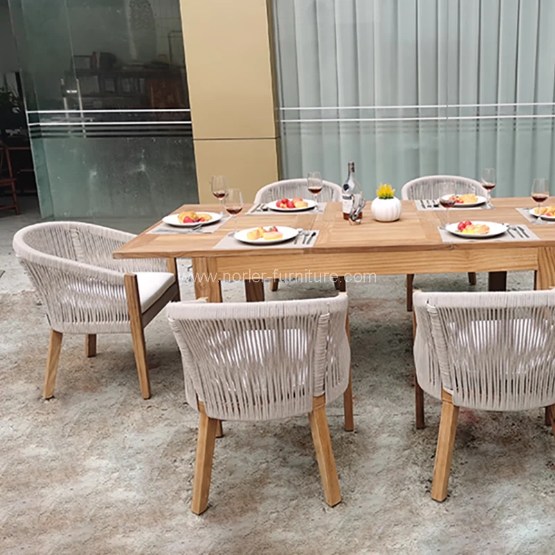 اپنی مرضی کے مطابق آؤٹ ڈور ایکسٹینشن ڈائننگ ٹیبل