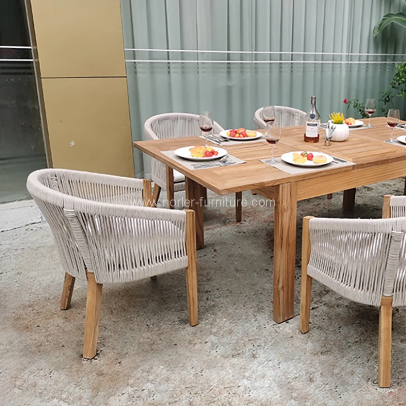 اپنی مرضی کے مطابق آؤٹ ڈور ایکسٹینشن ڈائننگ ٹیبل