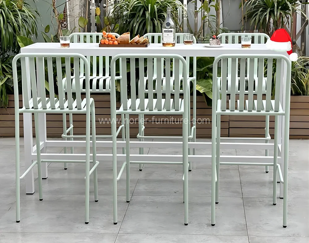 Outdoor Garden Balcony Leisure Aluminum Bar Chair
