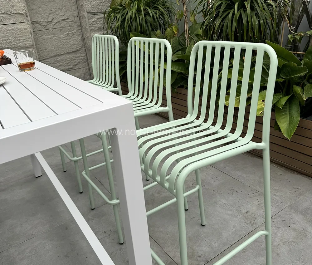 Outdoor Garden Balcony Leisure Aluminum Bar Chair