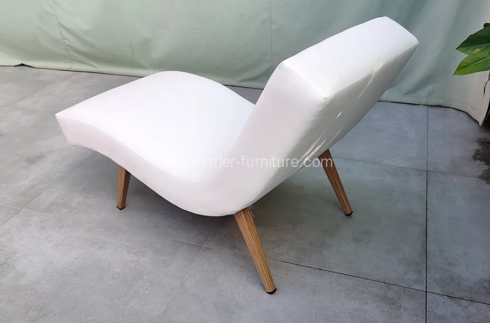 Outdoor Aluminum Frame upholstered Fabric Sun Lounger