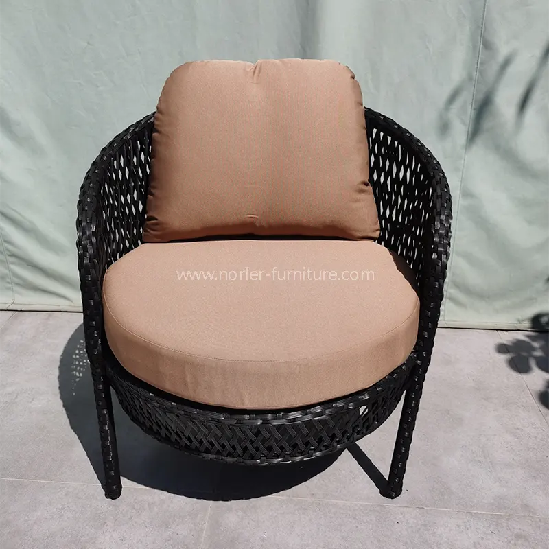 Modern PE Rattan Courtyard Balcony Outdoor sofa