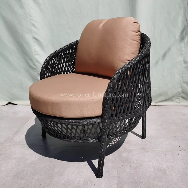 Modern PE Rattan Courtyard Balcony Outdoor sofa