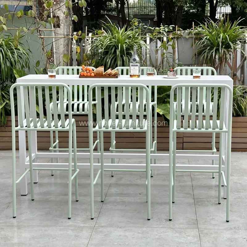 آؤٹ ڈور گارڈن بالکونی فرصت ایلومینیم بار کرسی