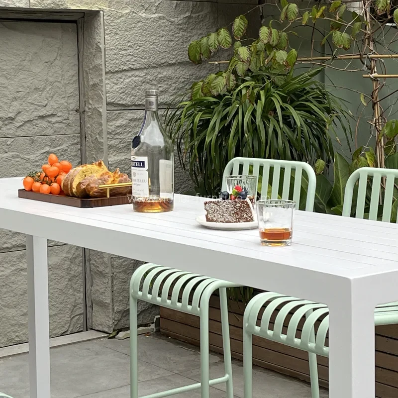 آؤٹ ڈور گارڈن بالکونی فرصت ایلومینیم بار کرسی